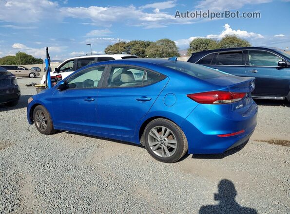 5NPD84LF3HH024423 2017 HYUNDAI ELANTRA Blue Trasero izquierdo