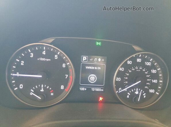 5NPD84LF3HH084122 2017 HYUNDAI ELANTRA Silver Vista del cuadro de instrumentos