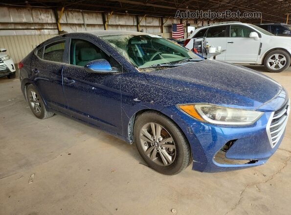 5NPD84LF3HH119824 2017 HYUNDAI ELANTRA Blue Delantero derecho