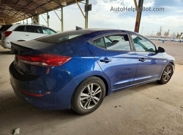 5NPD84LF3HH119824 2017 HYUNDAI ELANTRA Blue Trasero derecho