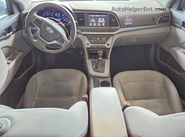 5NPD84LF3HH119824 2017 HYUNDAI ELANTRA Blue Vista del salpicadero