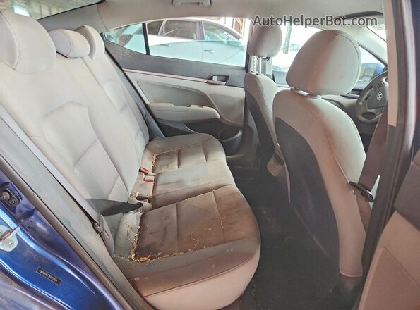 5NPD84LF3HH119824 2017 HYUNDAI ELANTRA Blue Vista de los asientos traseros