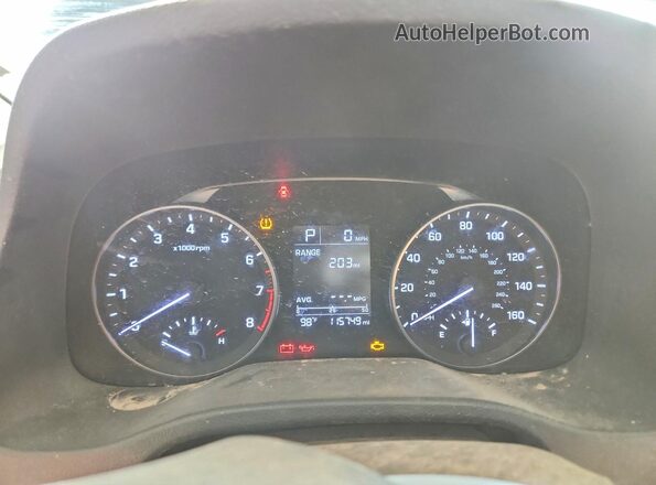 5NPD84LF3HH119824 2017 HYUNDAI ELANTRA Blue Vista del cuadro de instrumentos