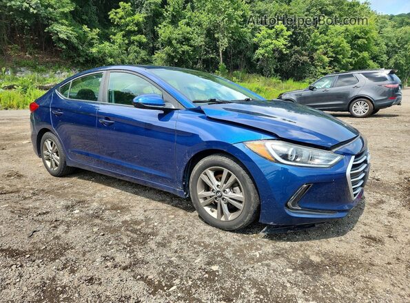5NPD84LF3HH130936 2017 HYUNDAI ELANTRA Blue წინა მარჯვენა