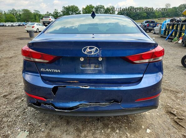 5NPD84LF3HH130936 2017 HYUNDAI ELANTRA Blue უკანა ხედი