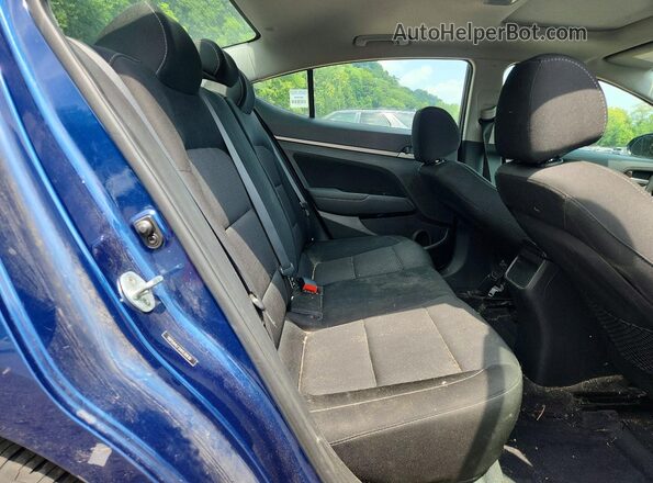 5NPD84LF3HH130936 2017 HYUNDAI ELANTRA Blue უკანა სავარძლების ხედი