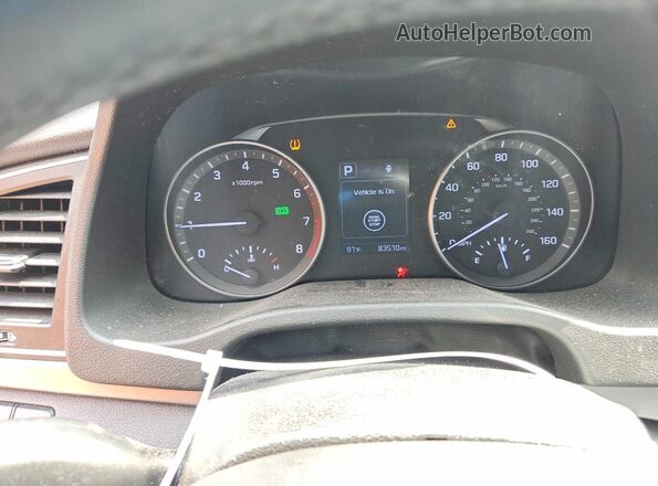 5NPD84LF3HH130936 2017 HYUNDAI ELANTRA Blue ხელსაწყოთა პანელის ხედი