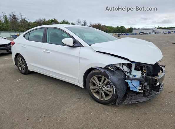 5NPD84LF3JH329345 2018 HYUNDAI ELANTRA Белый Передняя правая четверть