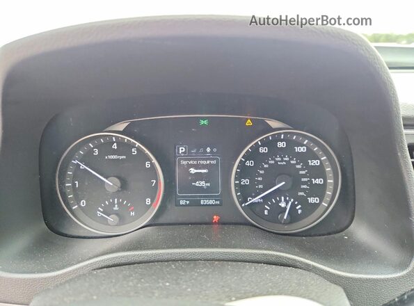 5NPD84LF3JH329345 2018 HYUNDAI ELANTRA Белый Вид щитка приборов