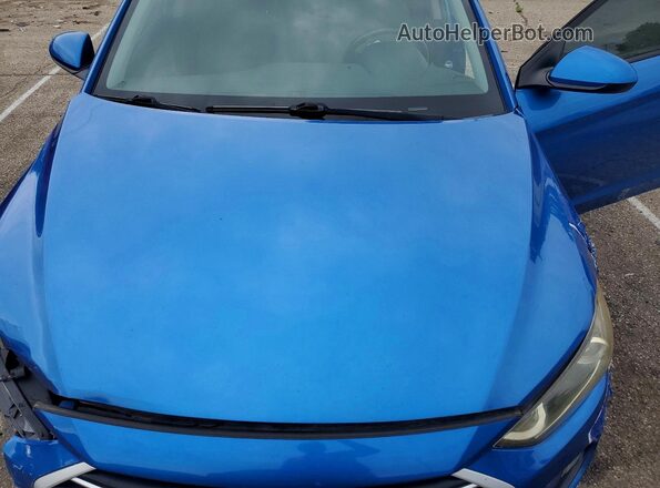 5NPD84LF4HH027900 2017 HYUNDAI ELANTRA Синий Вид задней части салона