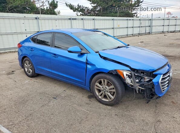 5NPD84LF4HH027900 2017 HYUNDAI ELANTRA Синий Передняя правая четверть