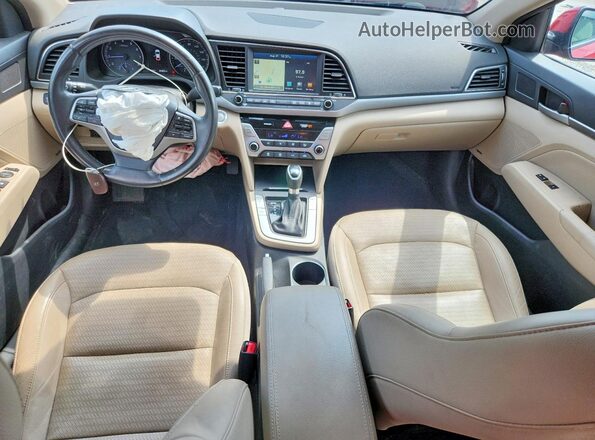 5NPD84LF4HH097249 2017 HYUNDAI ELANTRA Red Dashboard view