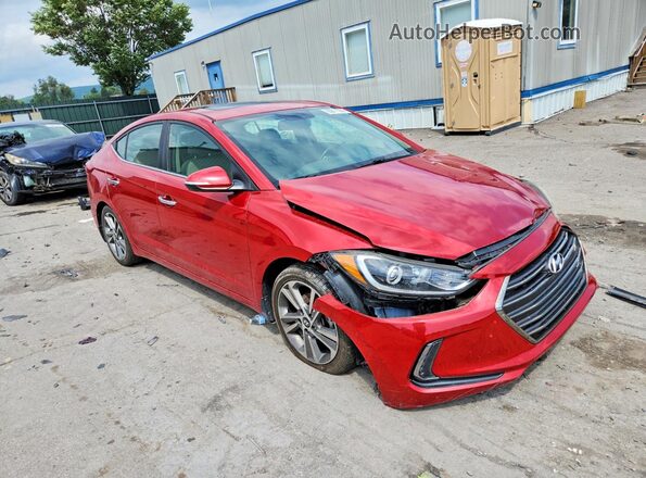5NPD84LF4HH097249 2017 HYUNDAI ELANTRA Red Front right