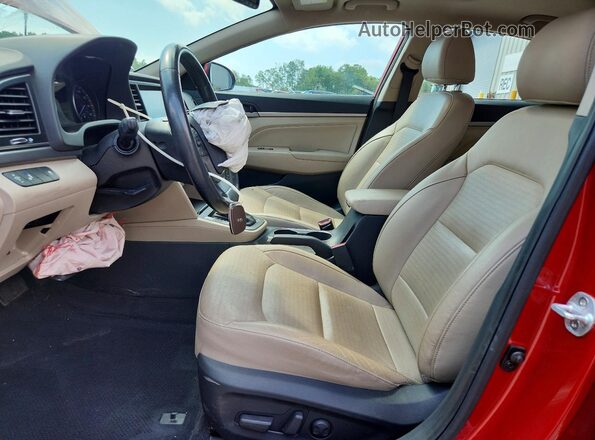 5NPD84LF4HH097249 2017 HYUNDAI ELANTRA Red Front interior view