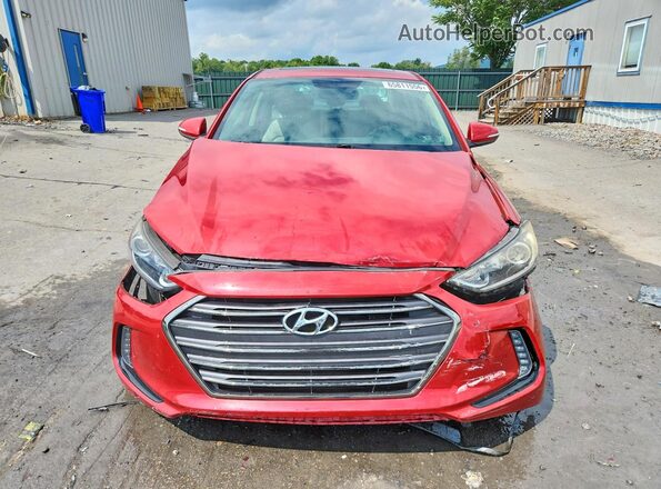 5NPD84LF4HH097249 2017 HYUNDAI ELANTRA Red Front view