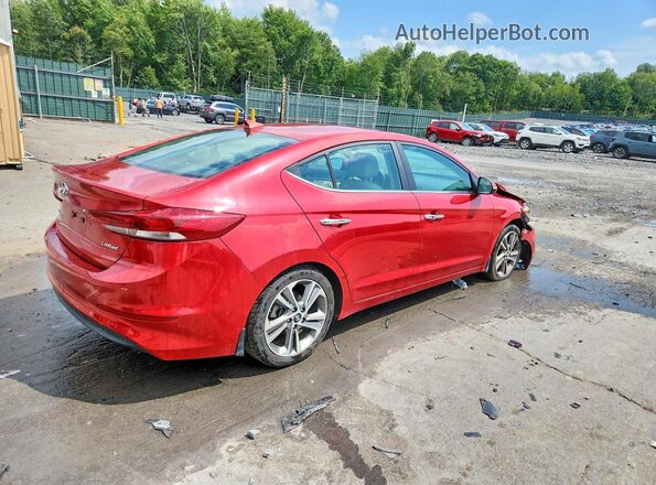 5NPD84LF4HH097249 2017 HYUNDAI ELANTRA Red Rear right