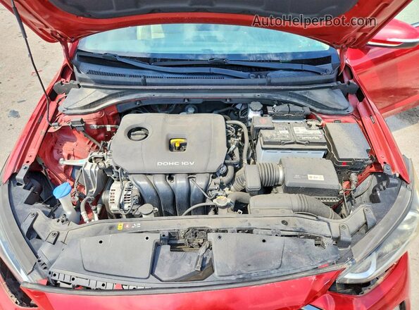 5NPD84LF4HH097249 2017 HYUNDAI ELANTRA Red Rear interior view