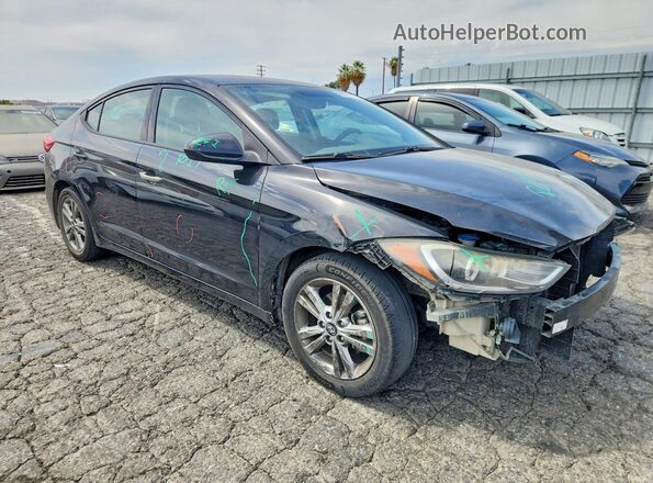 5NPD84LF4JH225589 2018 HYUNDAI ELANTRA Black Передня права чверть