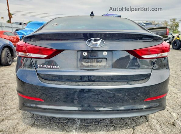 5NPD84LF4JH225589 2018 HYUNDAI ELANTRA Black Вид ззаду
