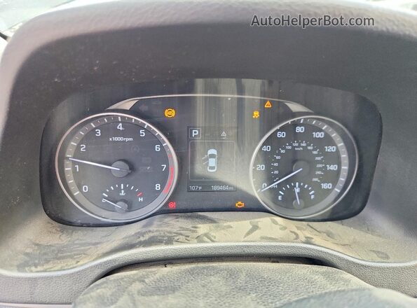5NPD84LF4JH225589 2018 HYUNDAI ELANTRA Black Вид щитка приладів