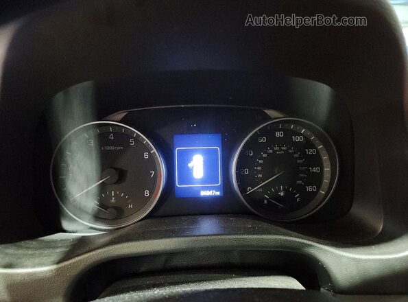 5NPD84LF4JH263677 2018 HYUNDAI ELANTRA Черный Вид щитка приборов