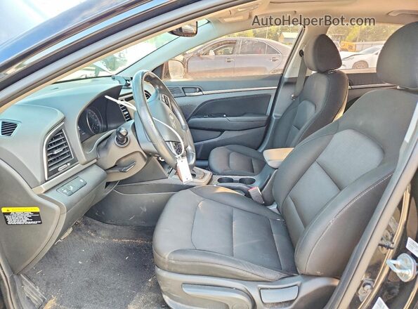 5NPD84LF4JH279409 2018 HYUNDAI ELANTRA Black Вид салону спереду