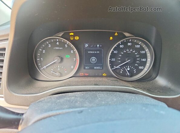 5NPD84LF4JH279409 2018 HYUNDAI ELANTRA Black Вид щитка приладів