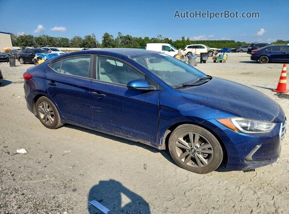 5NPD84LF4JH290443 2018 HYUNDAI ELANTRA Синий Передняя правая четверть