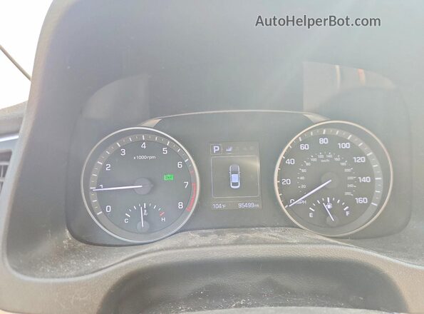 5NPD84LF4JH290443 2018 HYUNDAI ELANTRA Синий Вид щитка приборов