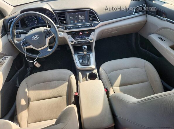 5NPD84LF4JH290443 2018 HYUNDAI ELANTRA Синий Вид панели приборов