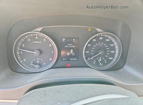 5NPD84LF4JH361236 2018 HYUNDAI ELANTRA Синий Вид щитка приборов