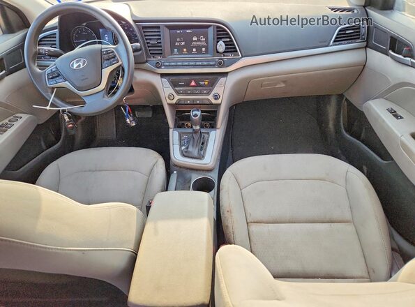 5NPD84LF4JH361236 2018 HYUNDAI ELANTRA Синий Вид панели приборов