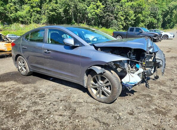 5NPD84LF4JH372981 2018 HYUNDAI ELANTRA Gray Передня права чверть