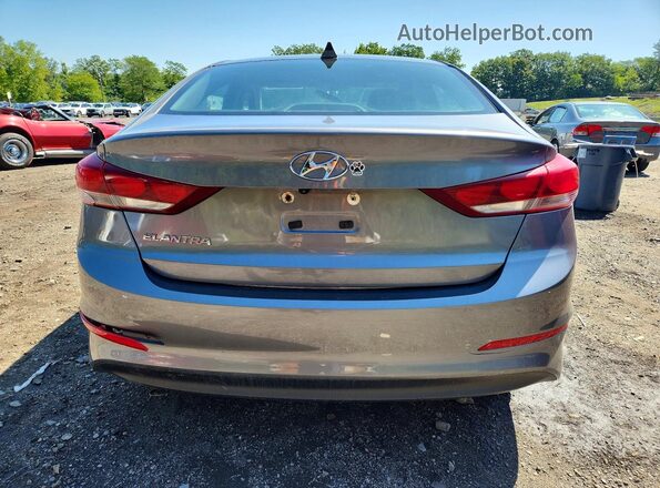 5NPD84LF4JH372981 2018 HYUNDAI ELANTRA Gray Вид ззаду