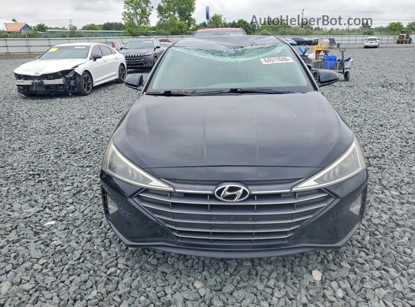 5NPD84LF4KH482527 2019 HYUNDAI ELANTRA Black Front view
