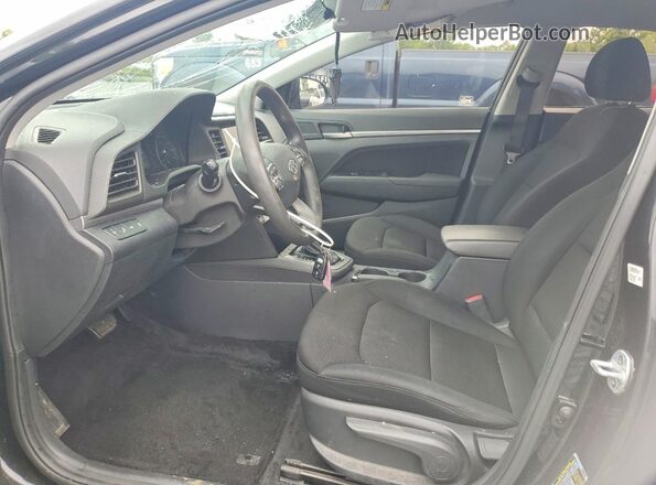 5NPD84LF4KH482527 2019 HYUNDAI ELANTRA Black Front interior view