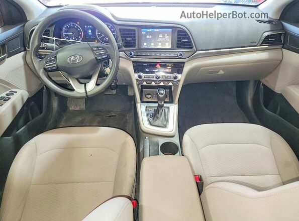 5NPD84LF4LH621721 2020 HYUNDAI ELANTRA Red Widok deski rozdzielczej