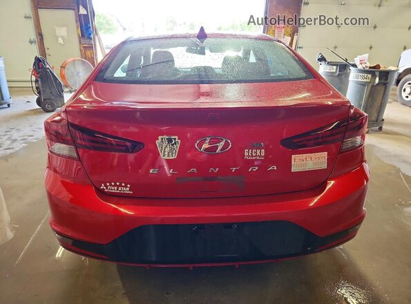 5NPD84LF4LH621721 2020 HYUNDAI ELANTRA Red Widok z tyłu