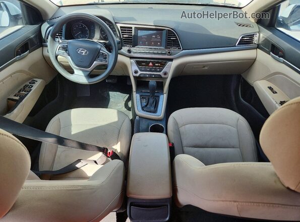 5NPD84LF5HH115077 2017 HYUNDAI ELANTRA White Вид панелі приладів