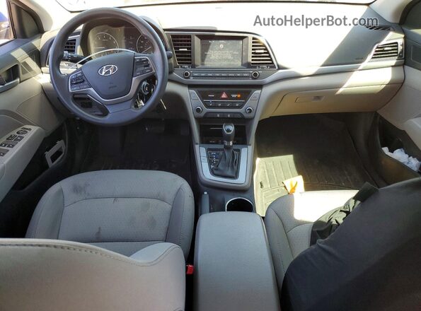 5NPD84LF5HH134647 2017 HYUNDAI ELANTRA Blue Vista del cuadro de instrumentos
