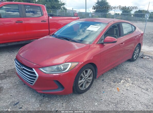 5NPD84LF5HH184500 2017 HYUNDAI ELANTRA Red Передня ліва чверть