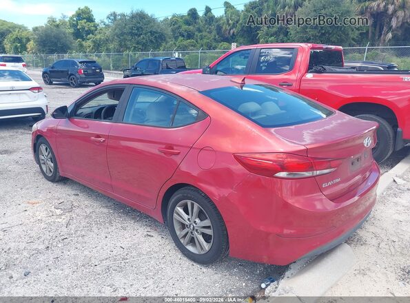 5NPD84LF5HH184500 2017 HYUNDAI ELANTRA Red Задня ліва чверть