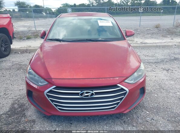 5NPD84LF5HH184500 2017 HYUNDAI ELANTRA Red Вид щитка приладів