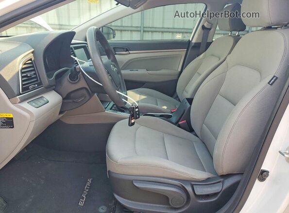 5NPD84LF5HH187672 2017 HYUNDAI ELANTRA White წინა სალონის ხედი