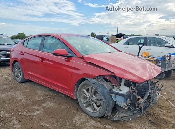 5NPD84LF5JH277670 2018 HYUNDAI ELANTRA Red Front view