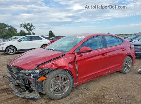 5NPD84LF5JH277670 2018 HYUNDAI ELANTRA Red Rear left