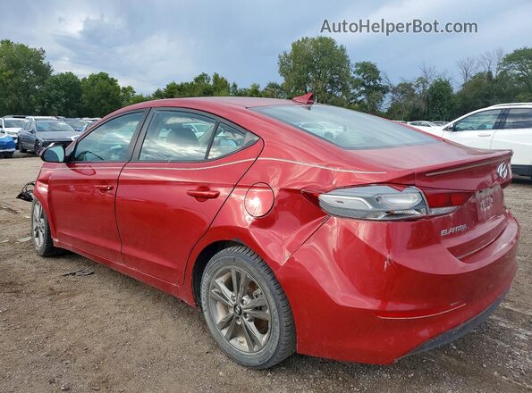 5NPD84LF5JH277670 2018 HYUNDAI ELANTRA Red Rear right
