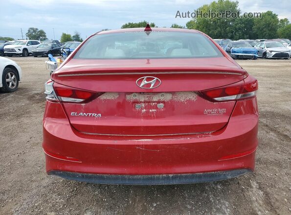 5NPD84LF5JH277670 2018 HYUNDAI ELANTRA Red Front interior view