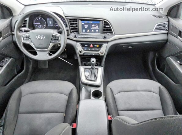 5NPD84LF5JH343862 2018 HYUNDAI ELANTRA White Առջևի վահանակի տեսք