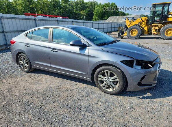 5NPD84LF5JH374688 2018 HYUNDAI ELANTRA Серебряный Передняя правая четверть